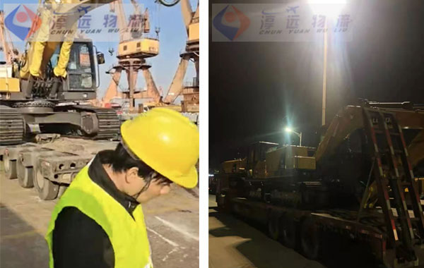 挖掘機(jī)裝車現(xiàn)場(chǎng)